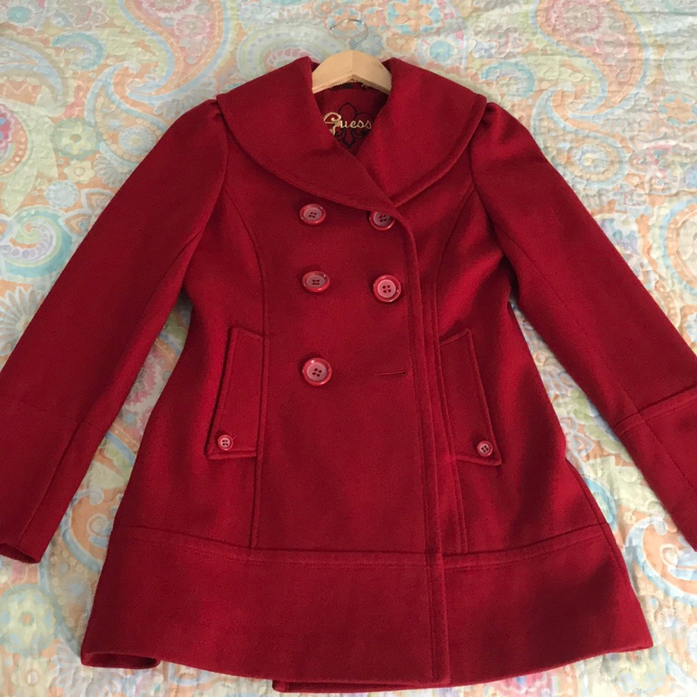 Guess Red Winter Coat